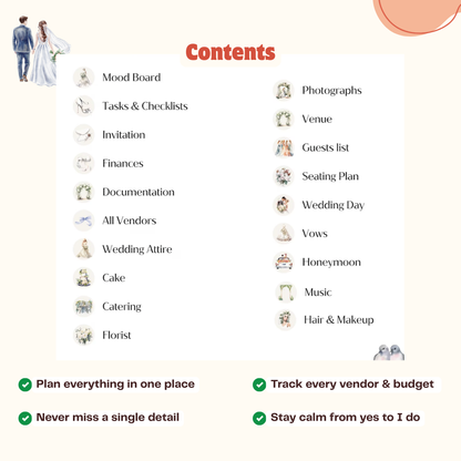 Stress-Free Wedding Bundle | Plan Your Entire Wedding Without the Overwhelm